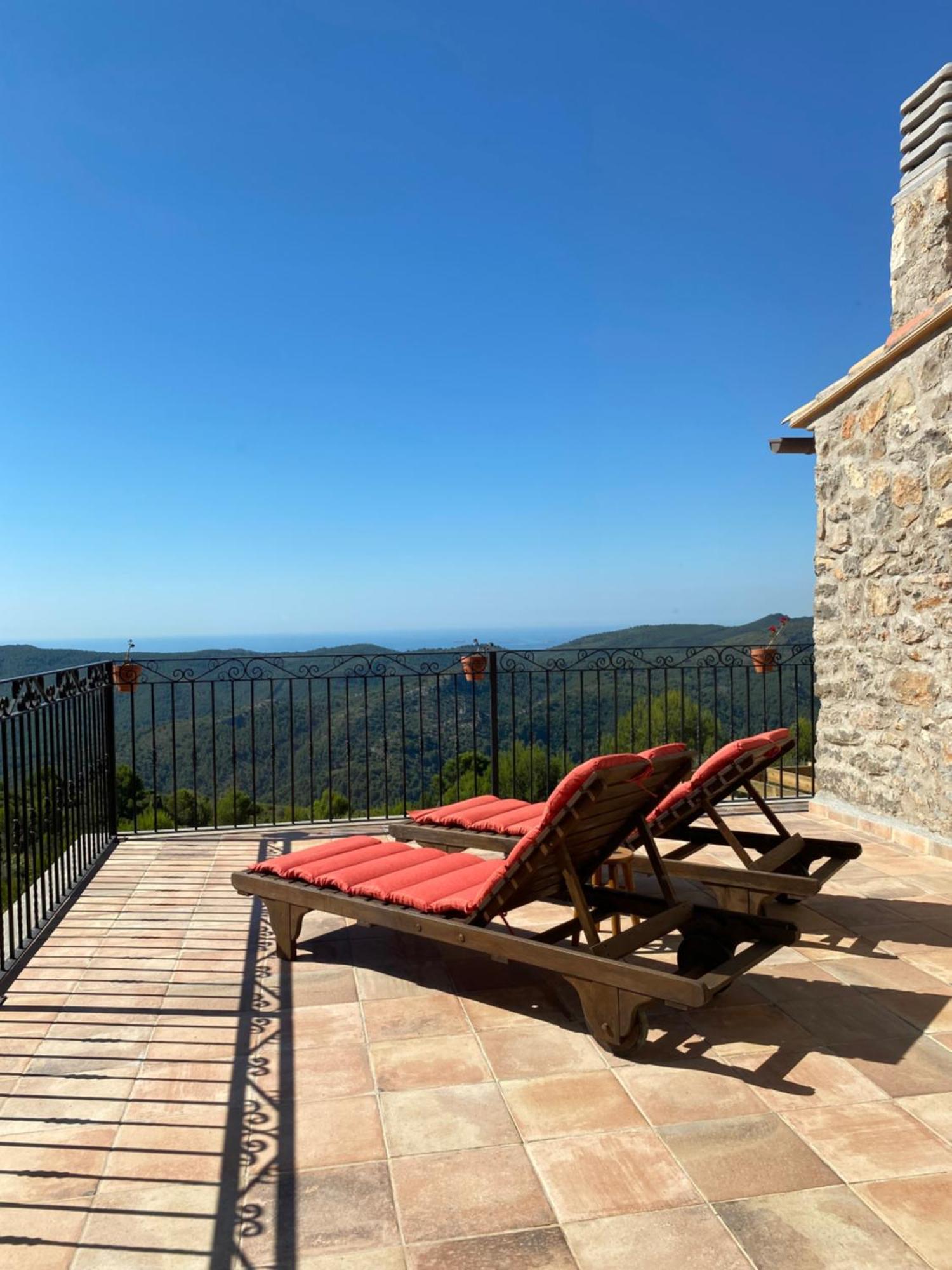 La Cueva De Miravet - Villa De Lujo En La Cima De La Montana Con Vistas Al Mar 卡巴尼斯 外观 照片