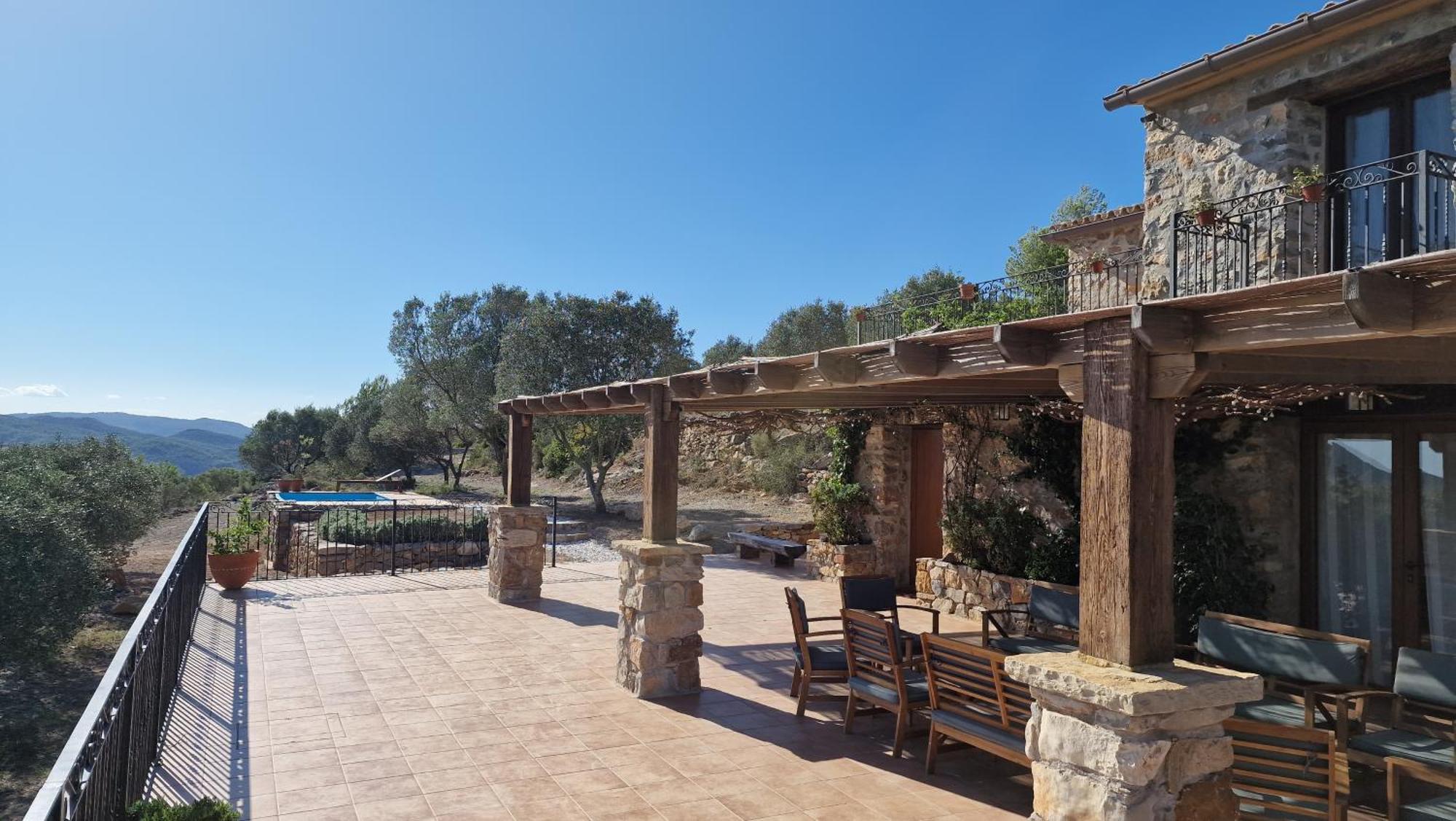 La Cueva De Miravet - Villa De Lujo En La Cima De La Montana Con Vistas Al Mar 卡巴尼斯 外观 照片